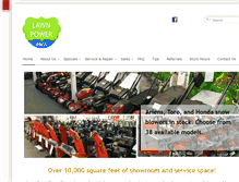 Tablet Screenshot of lawn-leisure.com